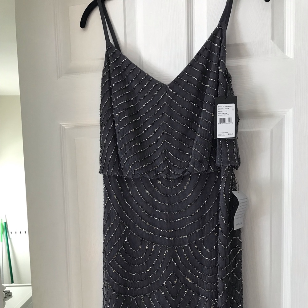 BNwT Adrianna Papell Beaded Dress size 10
